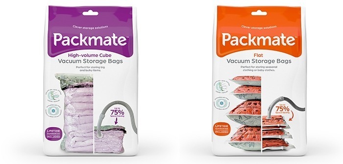 PackMate Flat Vacuum Storage Bags - Duvets, Bedding, Cushions/Pillows,  Clothing